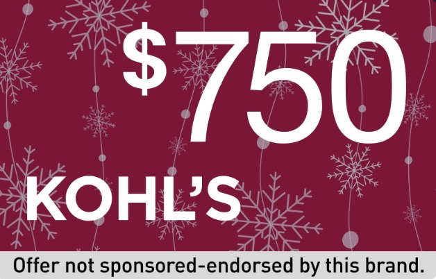 $750 Kohl's gift card artwork